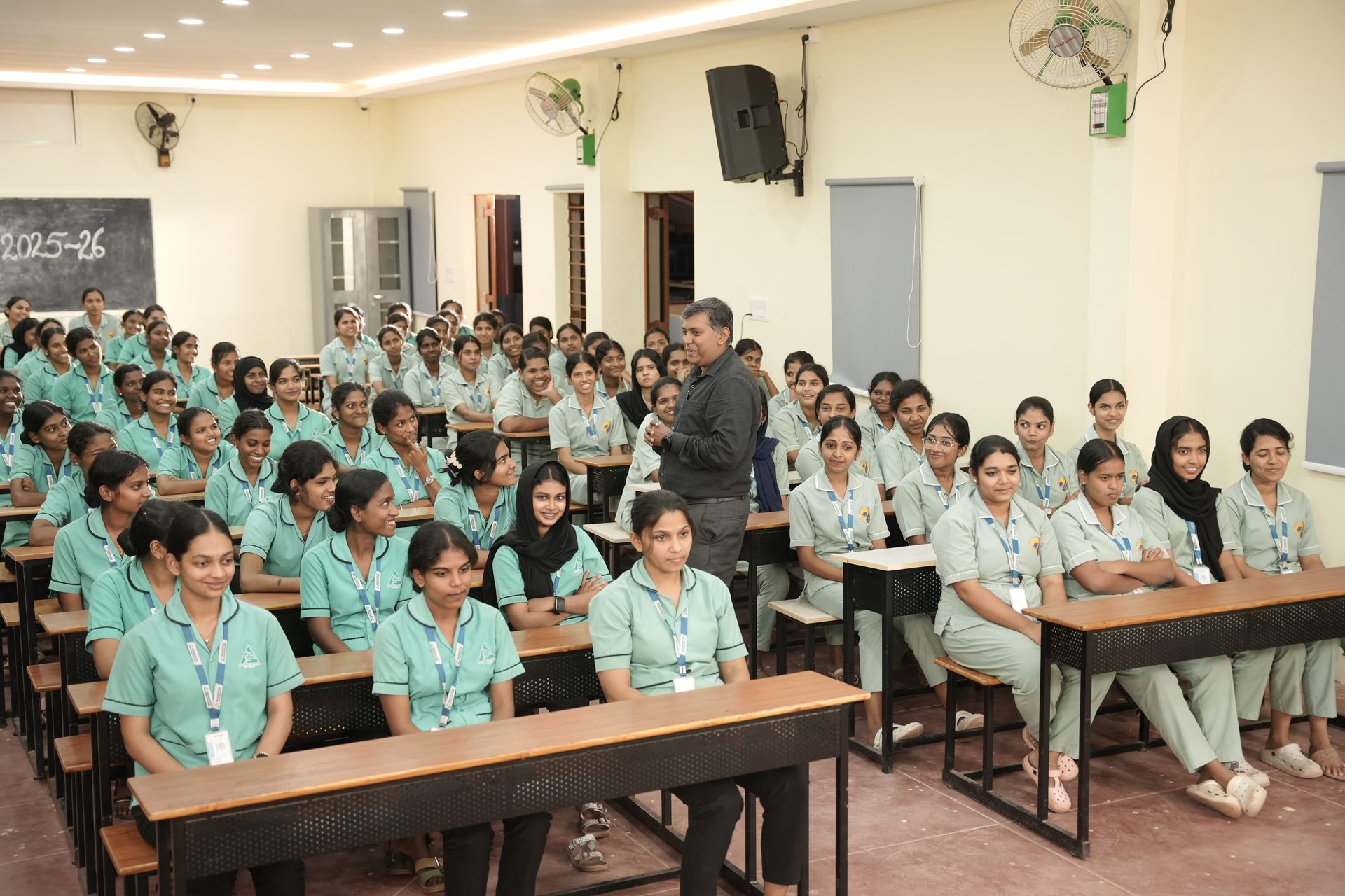 Nursing students in classroom